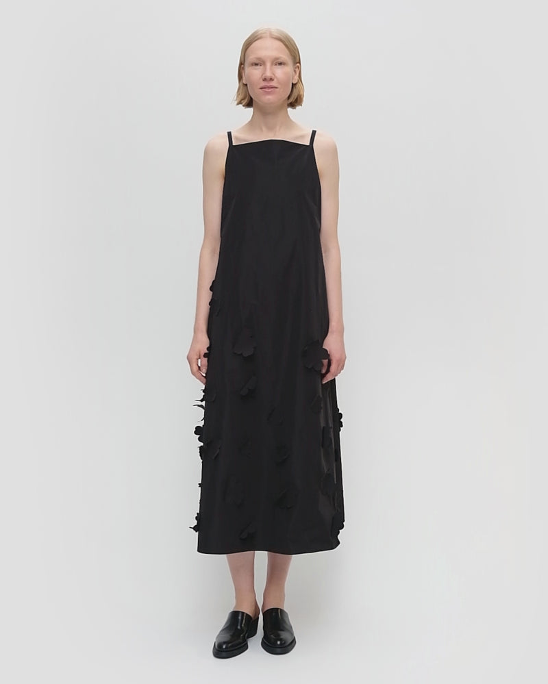 juhlissa 3D unikko dress - black