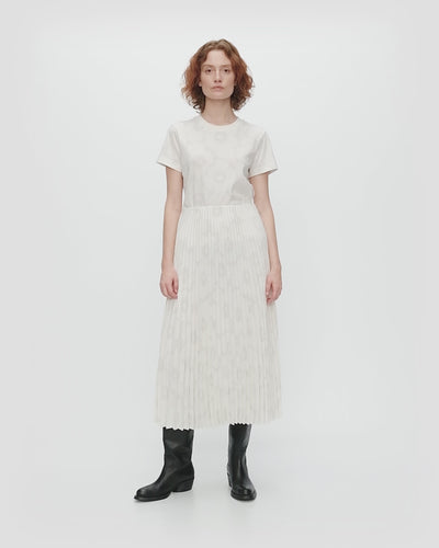 myy unikko pleated skirt - white