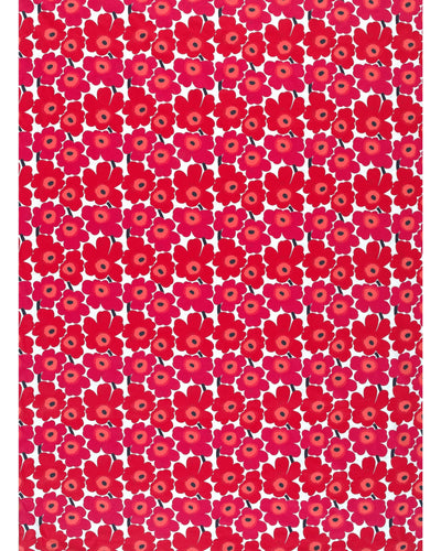 mini-unikko red cotton fabric