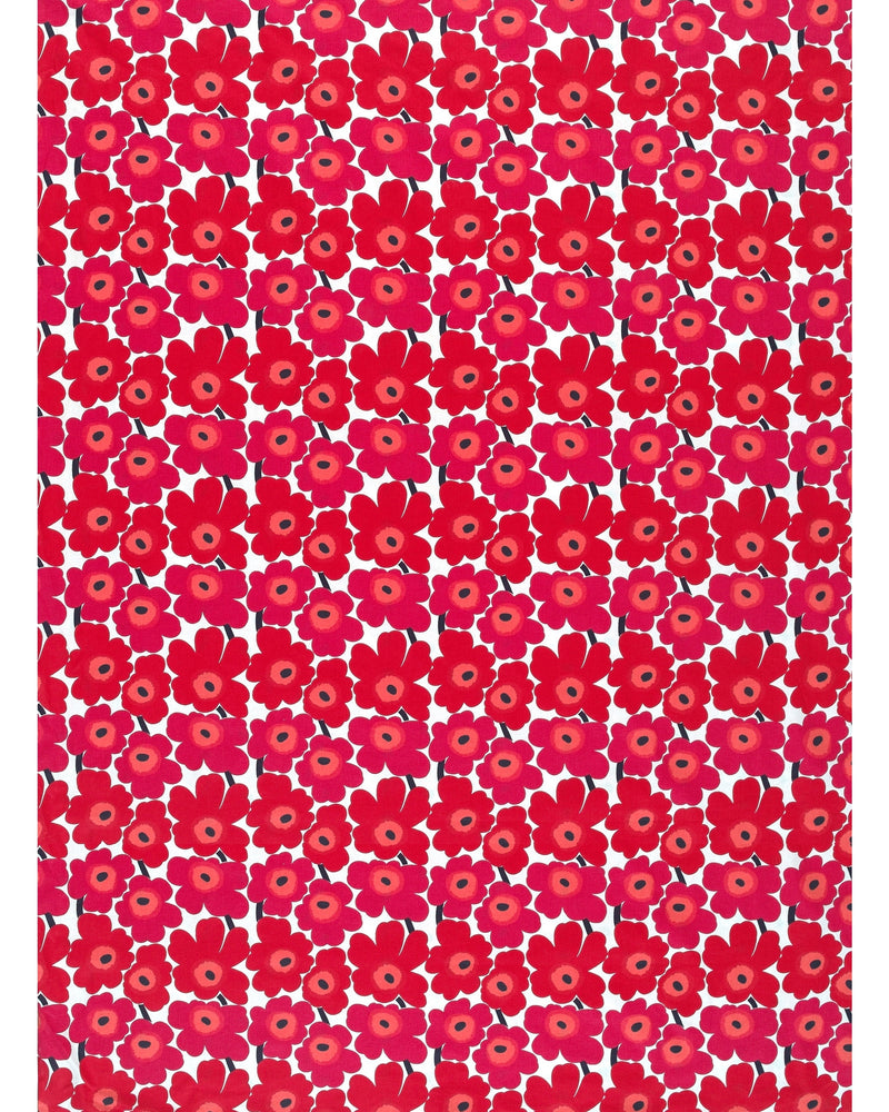 mini-unikko red cotton fabric