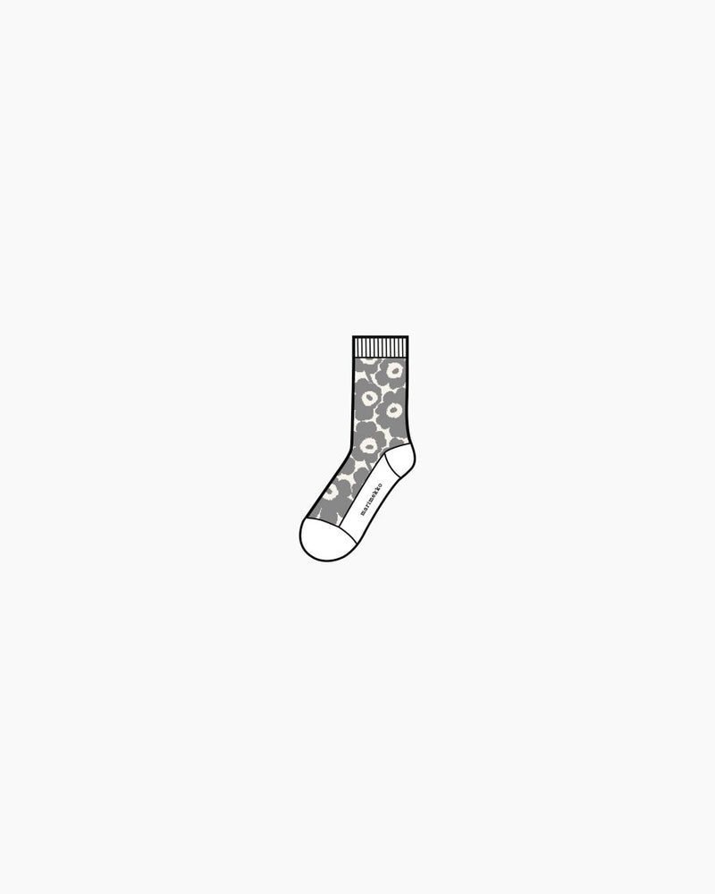 kirmailla unikko unisex grey - socks