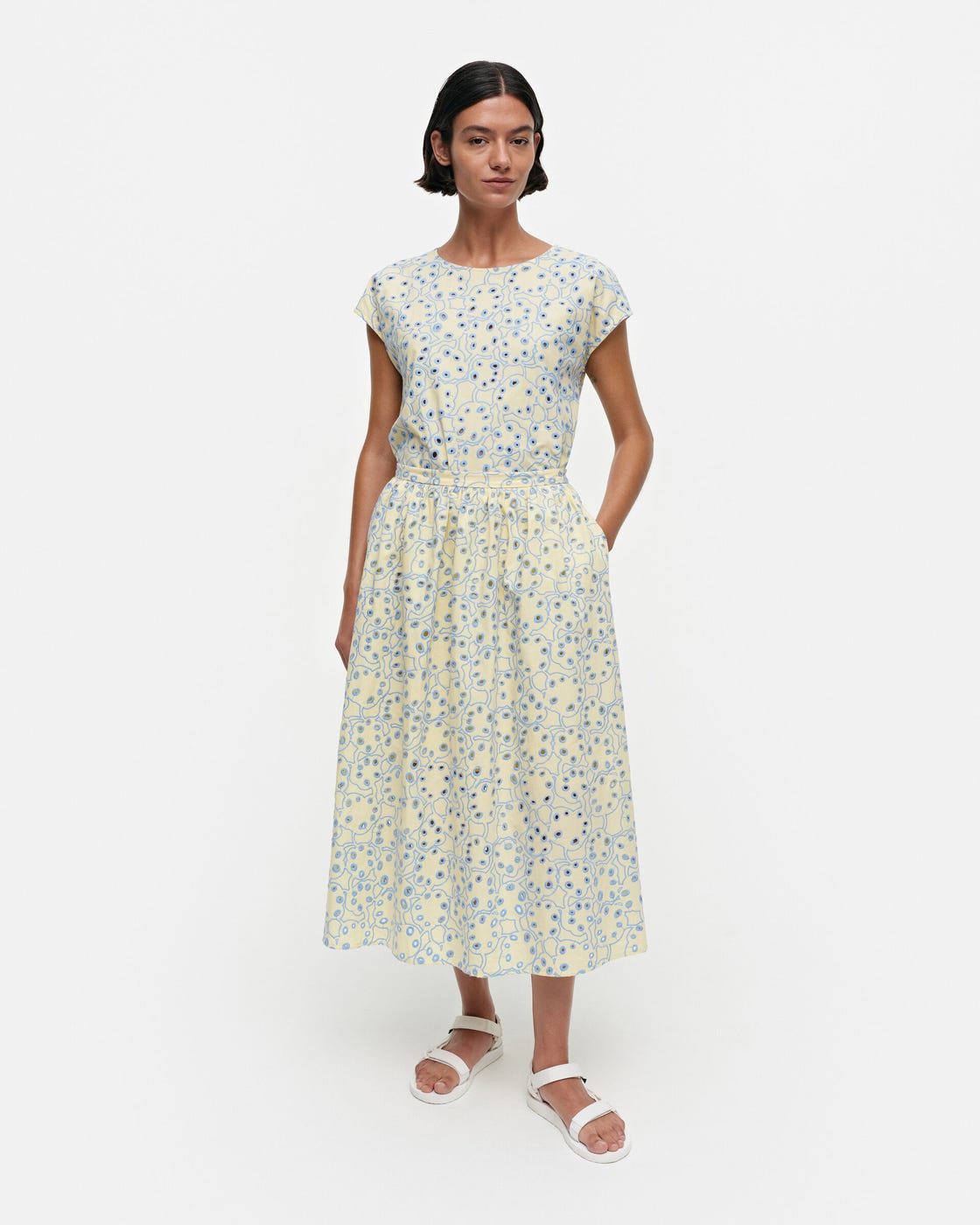 nilan rentukka - cotton eyelet lace skirt – Marimekko Vancouver